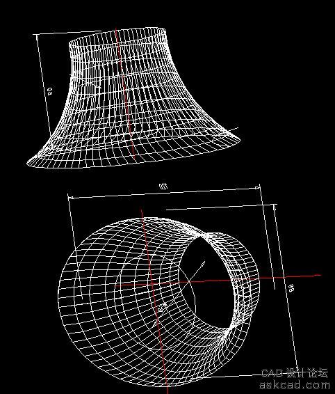 cad高级绘图员模拟题------曲面